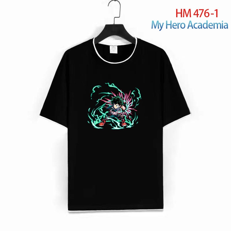 My Hero Academia Cotton round neck short sleeve T-shirt from S to 4XL HM 476 1