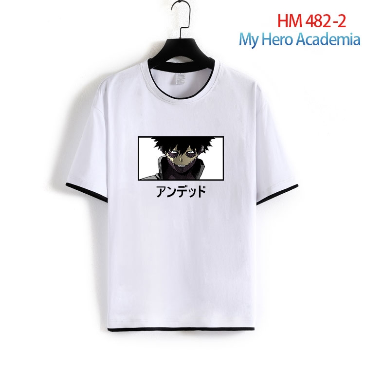 My Hero Academia Cotton round neck short sleeve T-shirt from S to 4XL HM 482 2