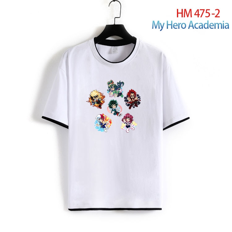 My Hero Academia Cotton round neck short sleeve T-shirt from S to 4XL HM 475 2