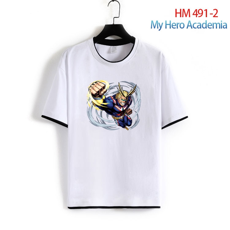My Hero Academia Cotton round neck short sleeve T-shirt from S to 4XL HM 491 2
