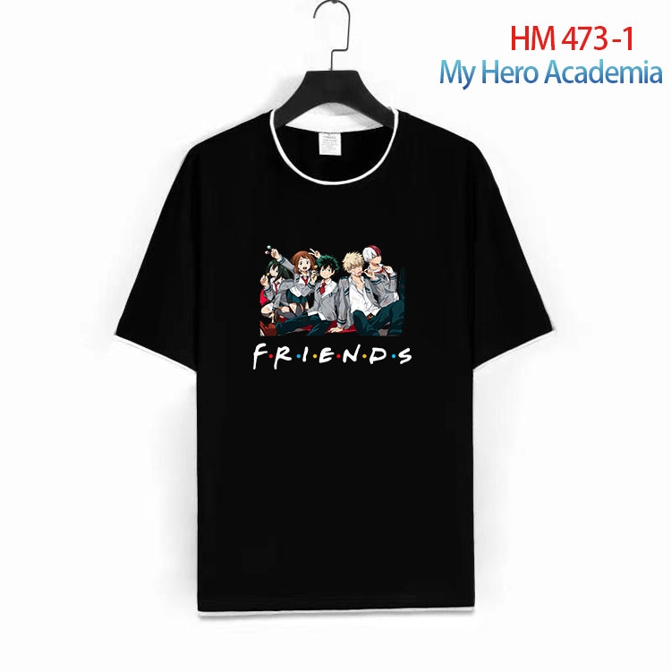 My Hero Academia Cotton round neck short sleeve T-shirt from S to 4XL HM 473 1