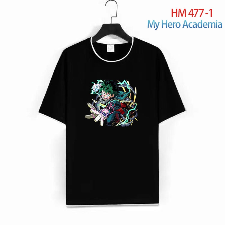 My Hero Academia Cotton round neck short sleeve T-shirt from S to 4XL HM 477 1