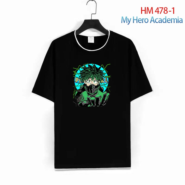 My Hero Academia Cotton round neck short sleeve T-shirt from S to 4XL HM 478 1