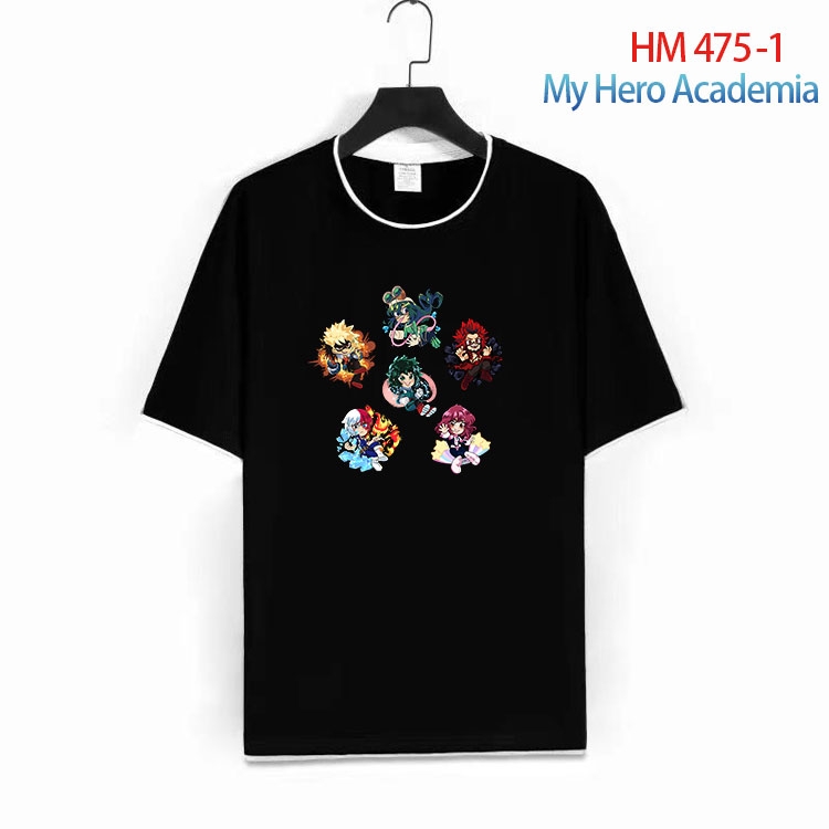 My Hero Academia Cotton round neck short sleeve T-shirt from S to 4XL HM 475 1