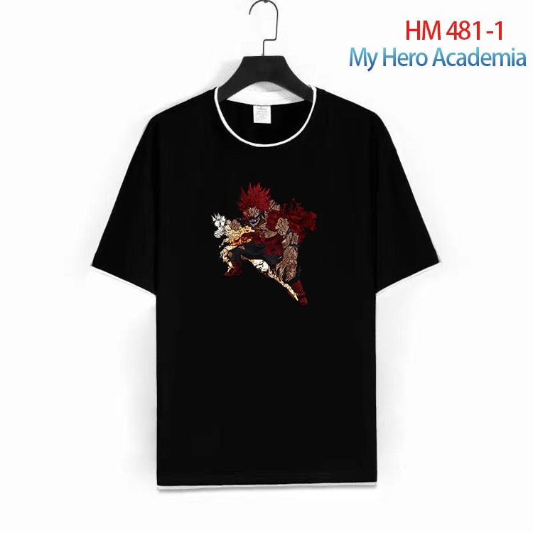 My Hero Academia Cotton round neck short sleeve T-shirt from S to 4XL HM 481 1