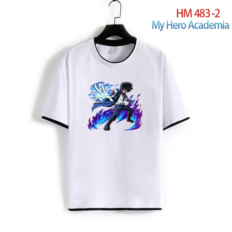 My Hero Academia Cotton round neck short sleeve T-shirt from S to 4XL HM 483 2