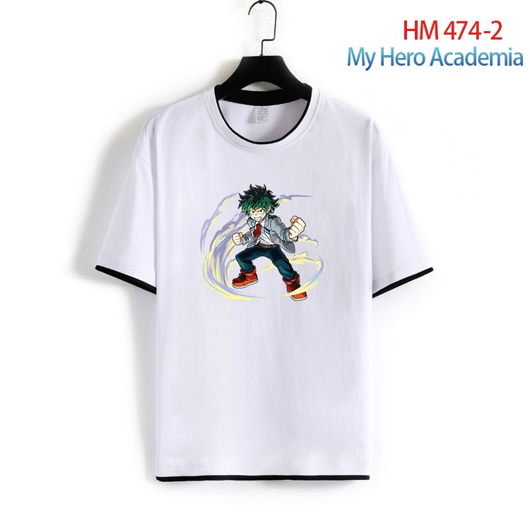 My Hero Academia Cotton round neck short sleeve T-shirt from S to 4XL HM 474 2