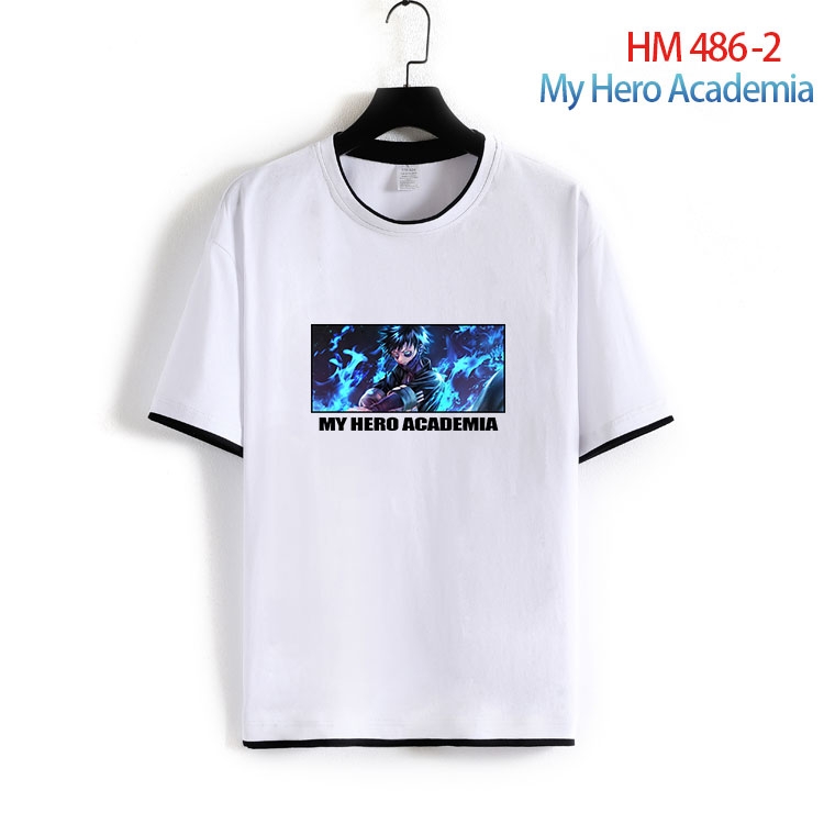 My Hero Academia Cotton round neck short sleeve T-shirt from S to 4XL HM 486 2