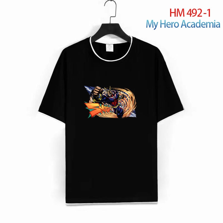 My Hero Academia Cotton round neck short sleeve T-shirt from S to 4XL HM 492 1