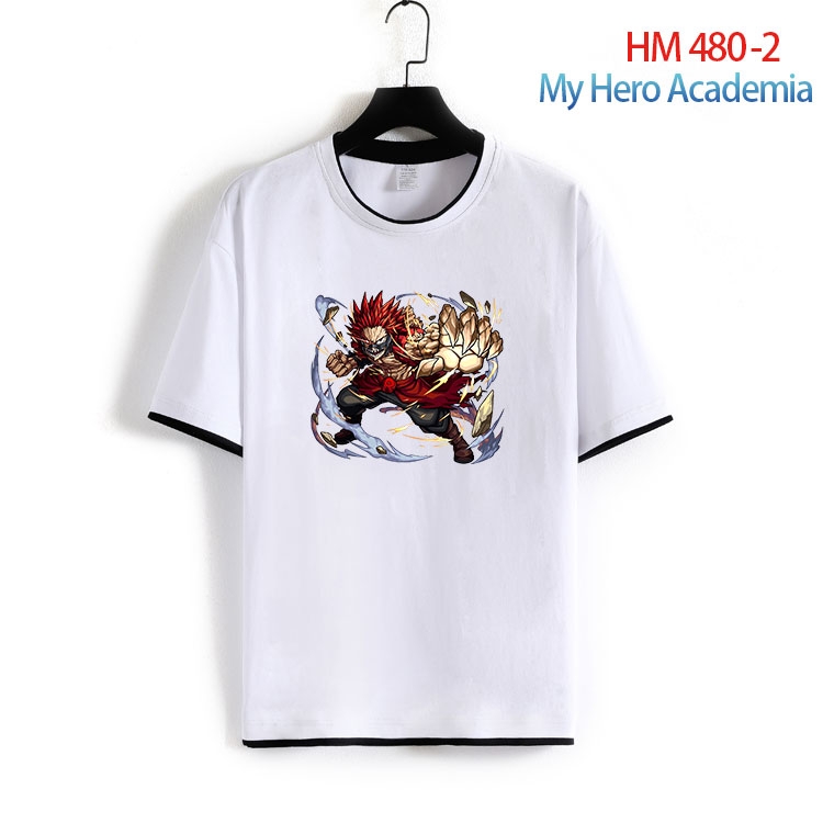 My Hero Academia Cotton round neck short sleeve T-shirt from S to 4XL HM 480 2