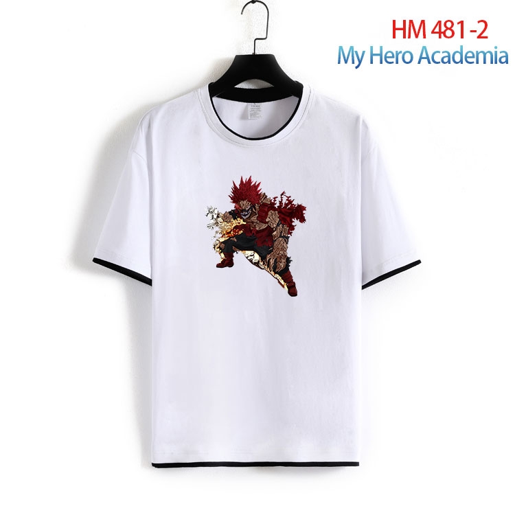 My Hero Academia Cotton round neck short sleeve T-shirt from S to 4XL HM 481 2
