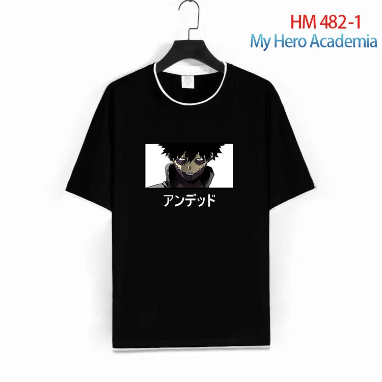 My Hero Academia Cotton round neck short sleeve T-shirt from S to 4XL HM 482 1