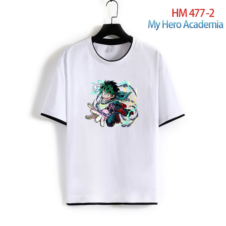 My Hero Academia Cotton round neck short sleeve T-shirt from S to 4XL HM 477 2