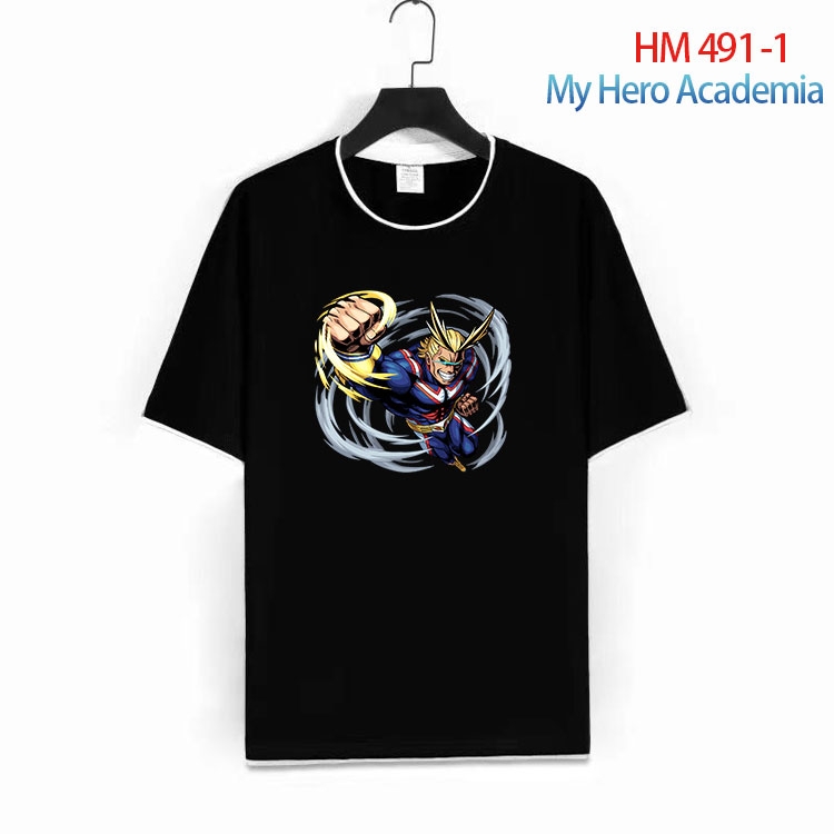 My Hero Academia Cotton round neck short sleeve T-shirt from S to 4XL HM 491 1