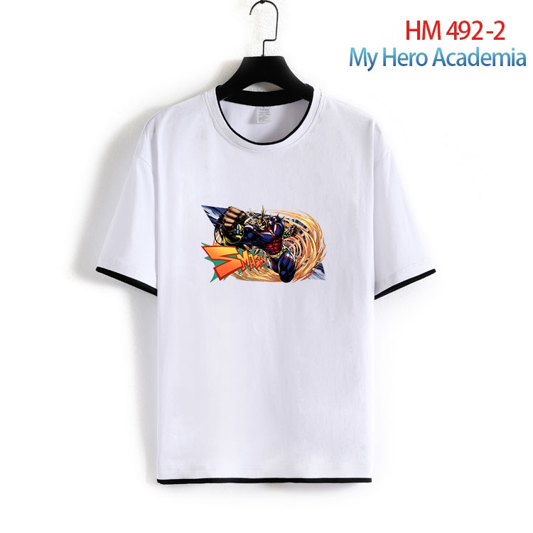 My Hero Academia Cotton round neck short sleeve T-shirt from S to 4XL HM 492 2