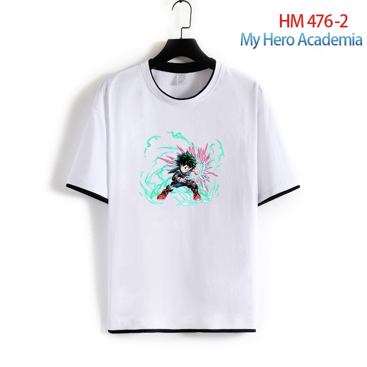 My Hero Academia Cotton round neck short sleeve T-shirt from S to 4XL HM 476 2