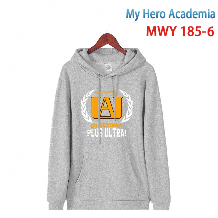 My Hero Academia Long sleeve hooded patch pocket cotton sweatshirt from S to 4XL MWY 185 6