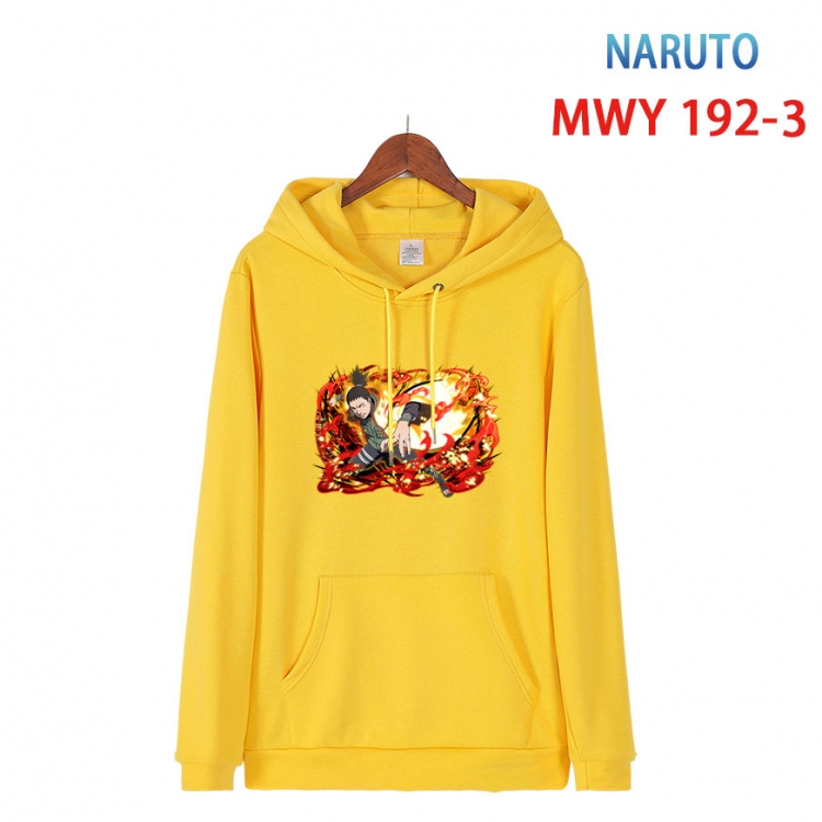 Naruto Long sleeve hooded patch pocket cotton sweatshirt from S to 4XL  MWY 192 3