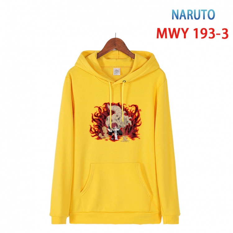 Naruto Long sleeve hooded patch pocket cotton sweatshirt from S to 4XL MWY 193 3