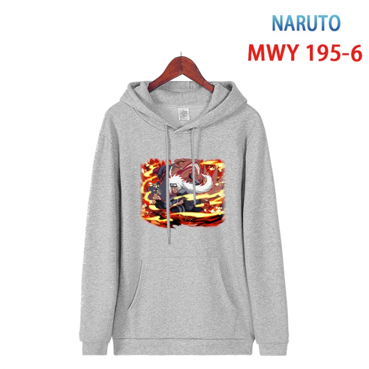 Naruto Long sleeve hooded patch pocket cotton sweatshirt from S to 4XL  MWY 195 6