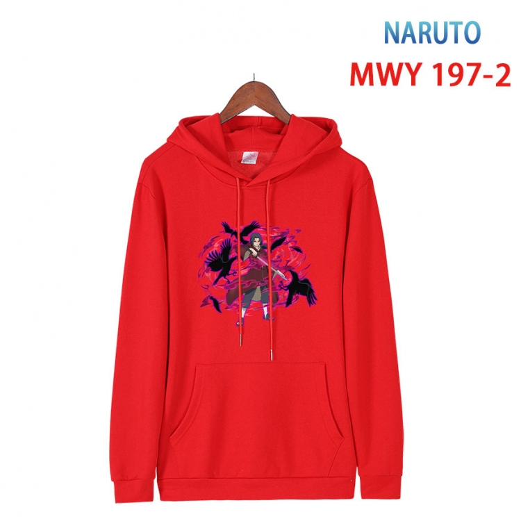 Naruto Long sleeve hooded patch pocket cotton sweatshirt from S to 4XL  MWY 197 2