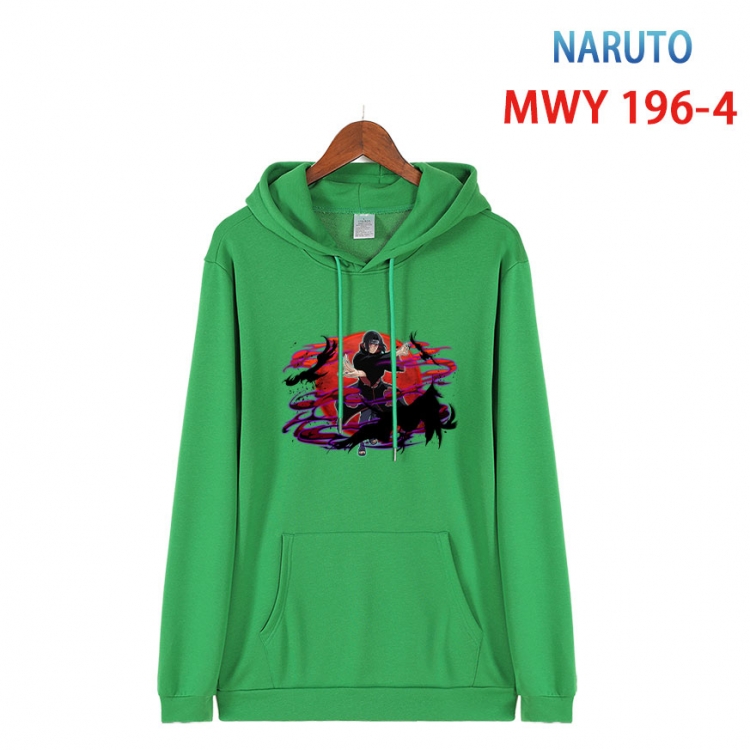 Naruto Long sleeve hooded patch pocket cotton sweatshirt from S to 4XL  MWY 196 4