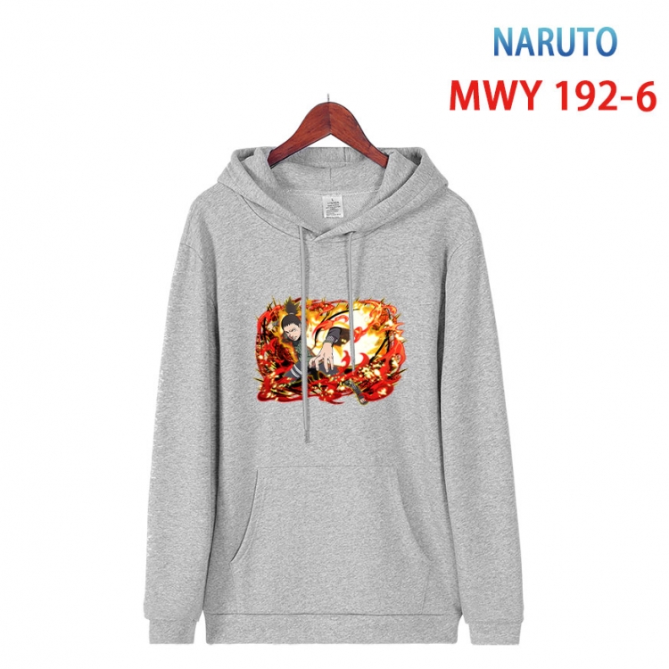 Naruto Long sleeve hooded patch pocket cotton sweatshirt from S to 4XL MWY 192 6