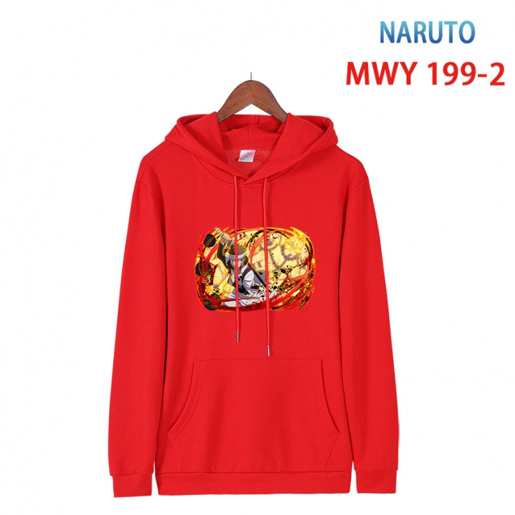 Naruto Long sleeve hooded patch pocket cotton sweatshirt from S to 4XL  MWY 199 2