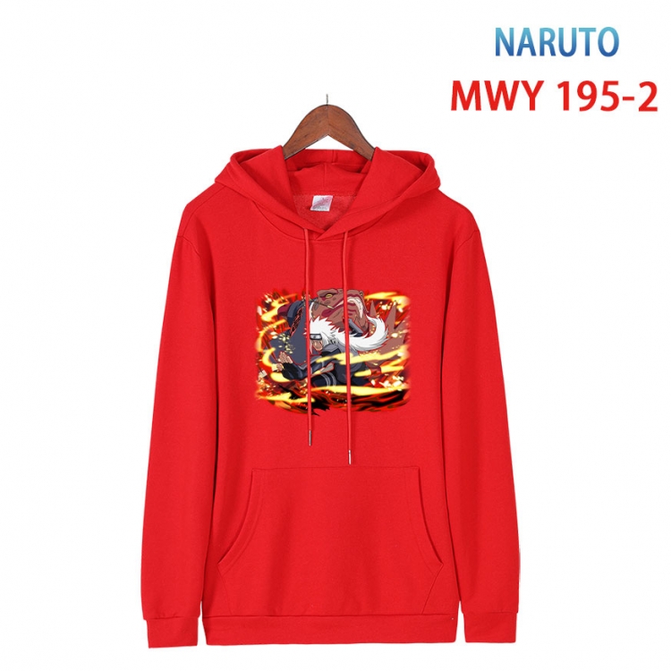 Naruto Long sleeve hooded patch pocket cotton sweatshirt from S to 4XL  MWY 195 2