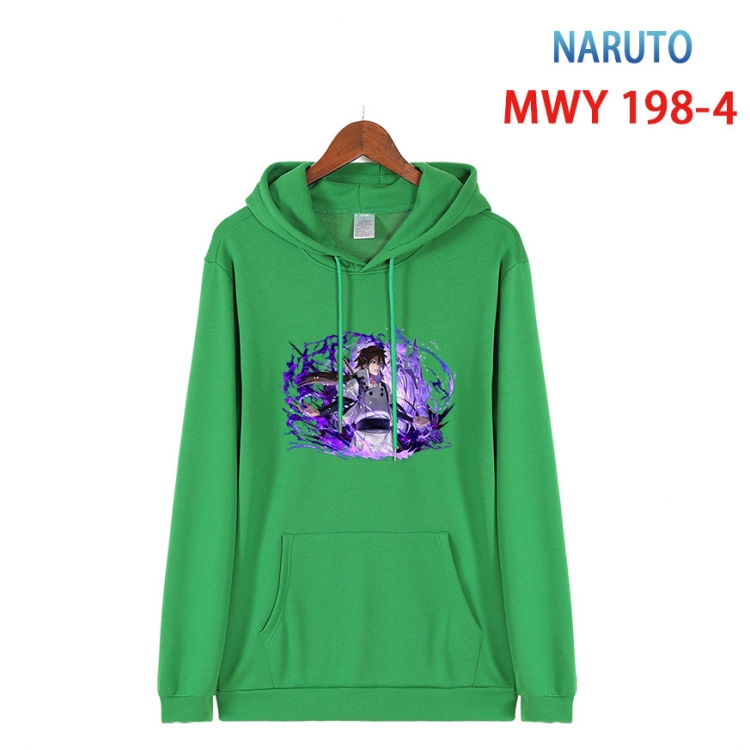 Naruto Long sleeve hooded patch pocket cotton sweatshirt from S to 4XL MWY 198 4