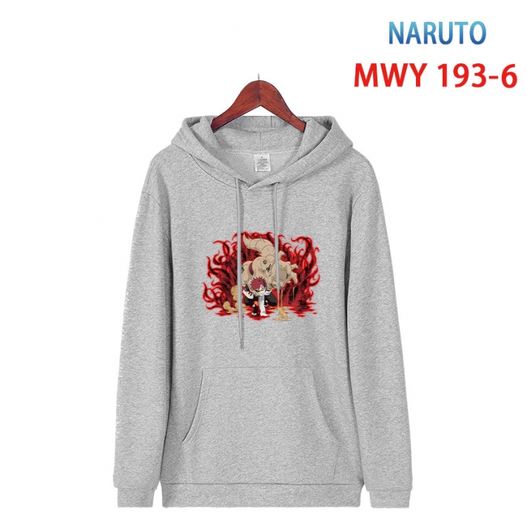 Naruto Long sleeve hooded patch pocket cotton sweatshirt from S to 4XL MWY 193 6