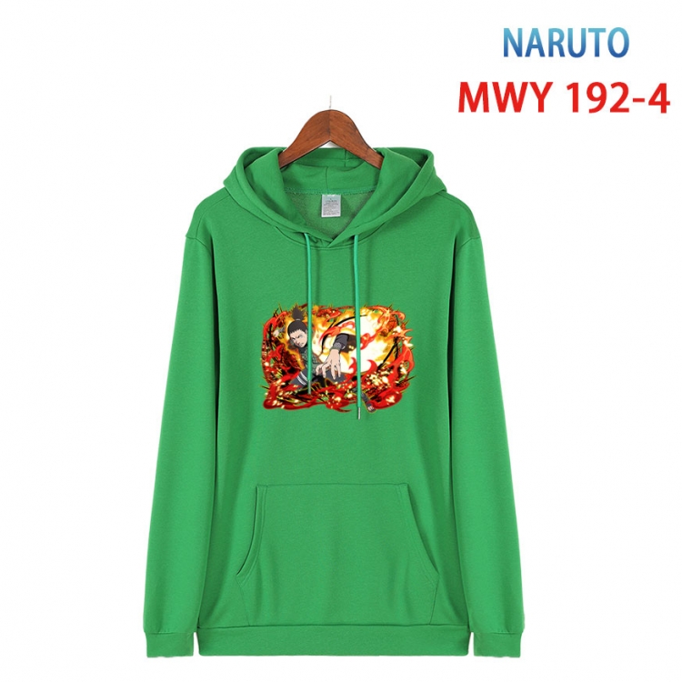 Naruto Long sleeve hooded patch pocket cotton sweatshirt from S to 4XL MWY 192 4