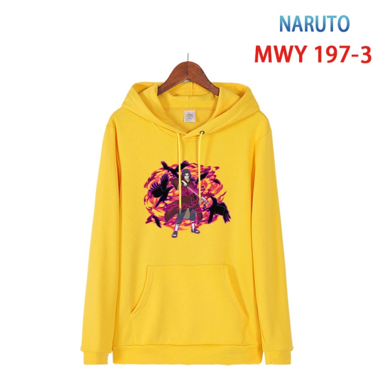 Naruto Long sleeve hooded patch pocket cotton sweatshirt from S to 4XL MWY 197 3