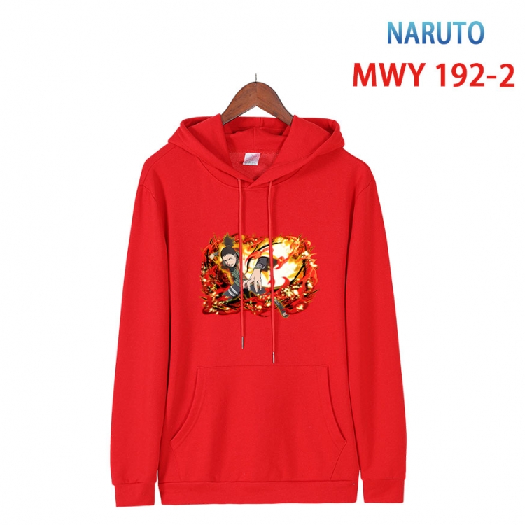 Naruto Long sleeve hooded patch pocket cotton sweatshirt from S to 4XL MWY 192 2