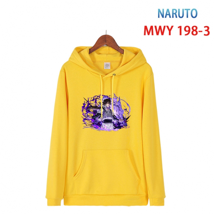 Naruto Long sleeve hooded patch pocket cotton sweatshirt from S to 4XL MWY 198 3