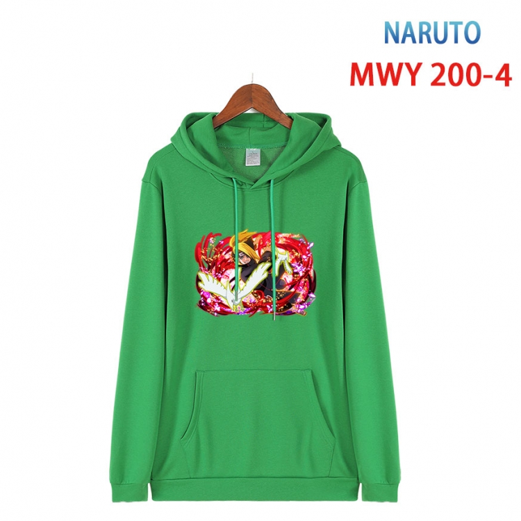 Naruto Long sleeve hooded patch pocket cotton sweatshirt from S to 4XL MWY 200 4