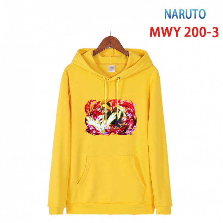 Naruto Long sleeve hooded patch pocket cotton sweatshirt from S to 4XL  MWY 200 3