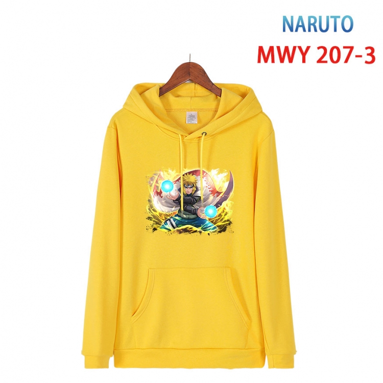 Naruto Long sleeve hooded patch pocket cotton sweatshirt from S to 4XL MWY 207 3