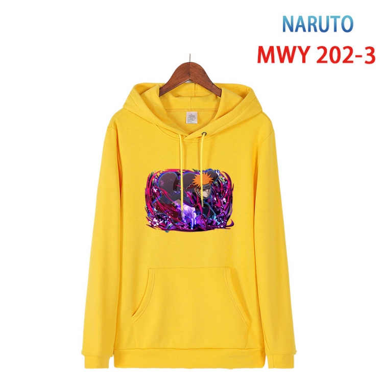 Naruto Long sleeve hooded patch pocket cotton sweatshirt from S to 4XL MWY 202 3