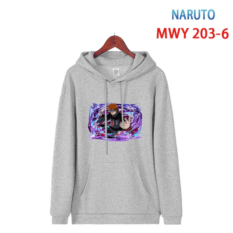 Naruto Long sleeve hooded patch pocket cotton sweatshirt from S to 4XL MWY 203 6