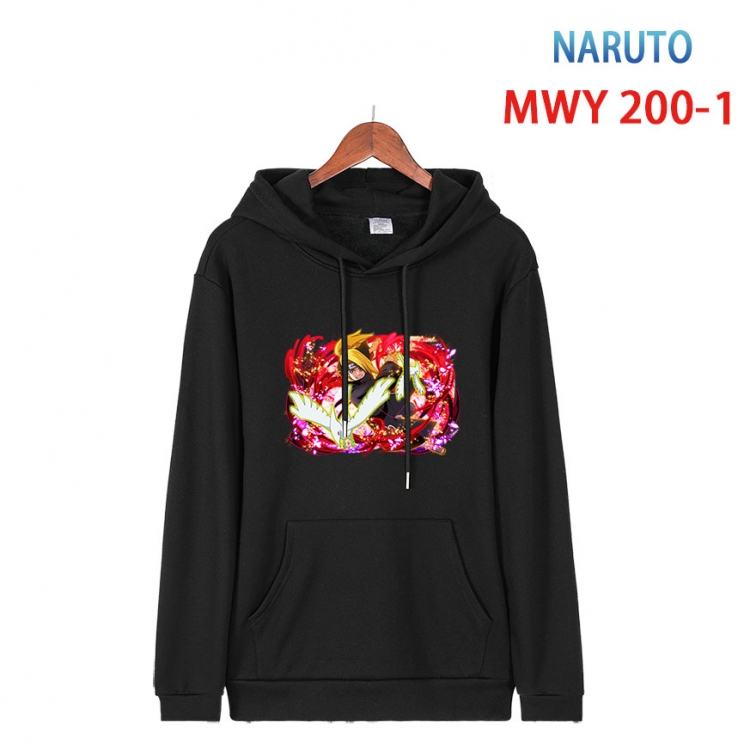 Naruto Long sleeve hooded patch pocket cotton sweatshirt from S to 4XL MWY 200 1