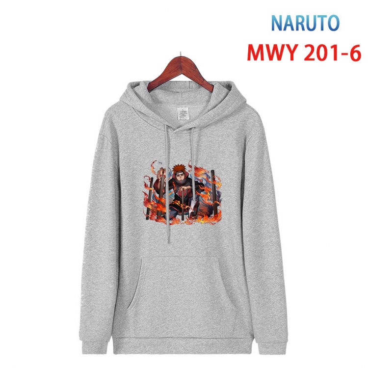 Naruto Long sleeve hooded patch pocket cotton sweatshirt from S to 4XL MWY 201 6