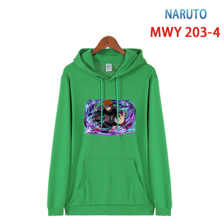 Naruto Long sleeve hooded patch pocket cotton sweatshirt from S to 4XL MWY 203 4