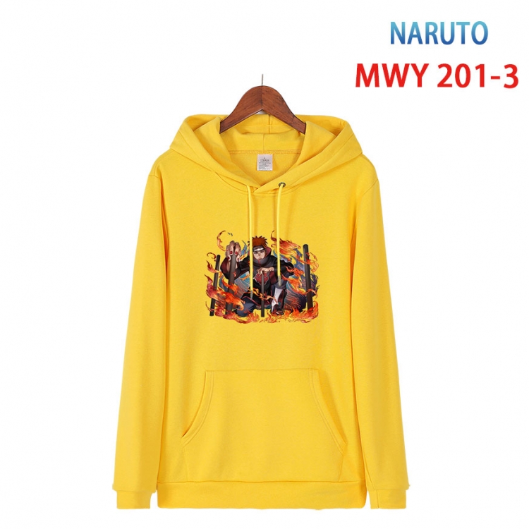 Naruto Long sleeve hooded patch pocket cotton sweatshirt from S to 4XL MWY 201 3