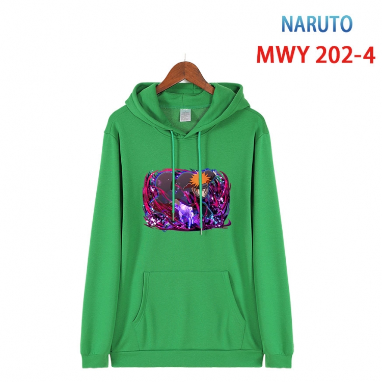 Naruto Long sleeve hooded patch pocket cotton sweatshirt from S to 4XL MWY 202 4