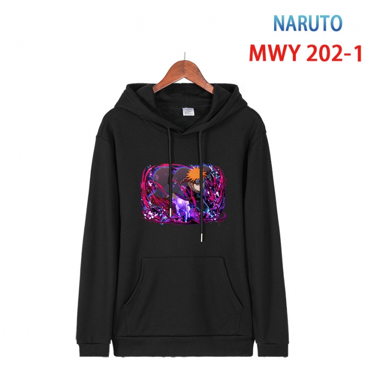 Naruto Long sleeve hooded patch pocket cotton sweatshirt from S to 4XL MWY 202 1