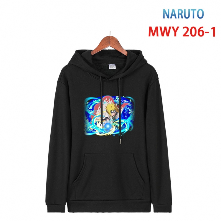 Naruto Long sleeve hooded patch pocket cotton sweatshirt from S to 4XL  MWY 206 1