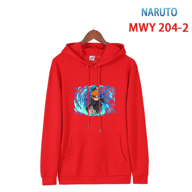 Naruto Long sleeve hooded patch pocket cotton sweatshirt from S to 4XL  MWY 204 2