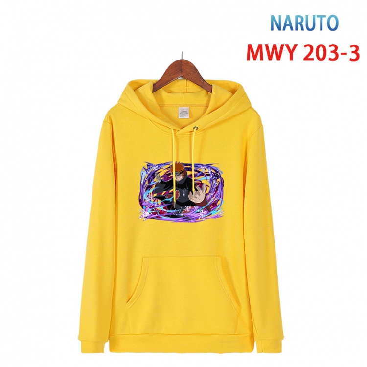 Naruto Long sleeve hooded patch pocket cotton sweatshirt from S to 4XL MWY 203 3