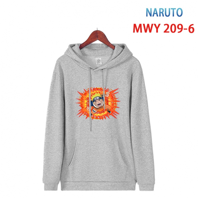 Naruto Long sleeve hooded patch pocket cotton sweatshirt from S to 4XL MWY 209 6